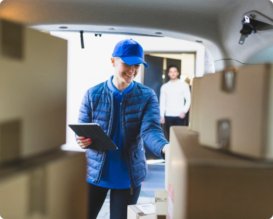 young-woman-delivering-mail-client 1